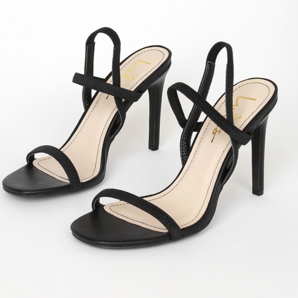 Black Strappy Heels
